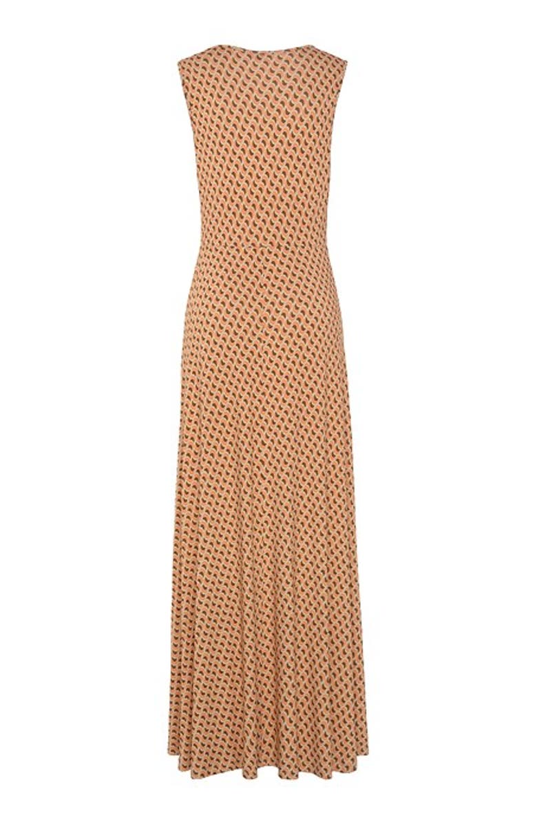 LASCANA Women's Knot Detail Maxi Dress, Alternate, color, Orange Brown