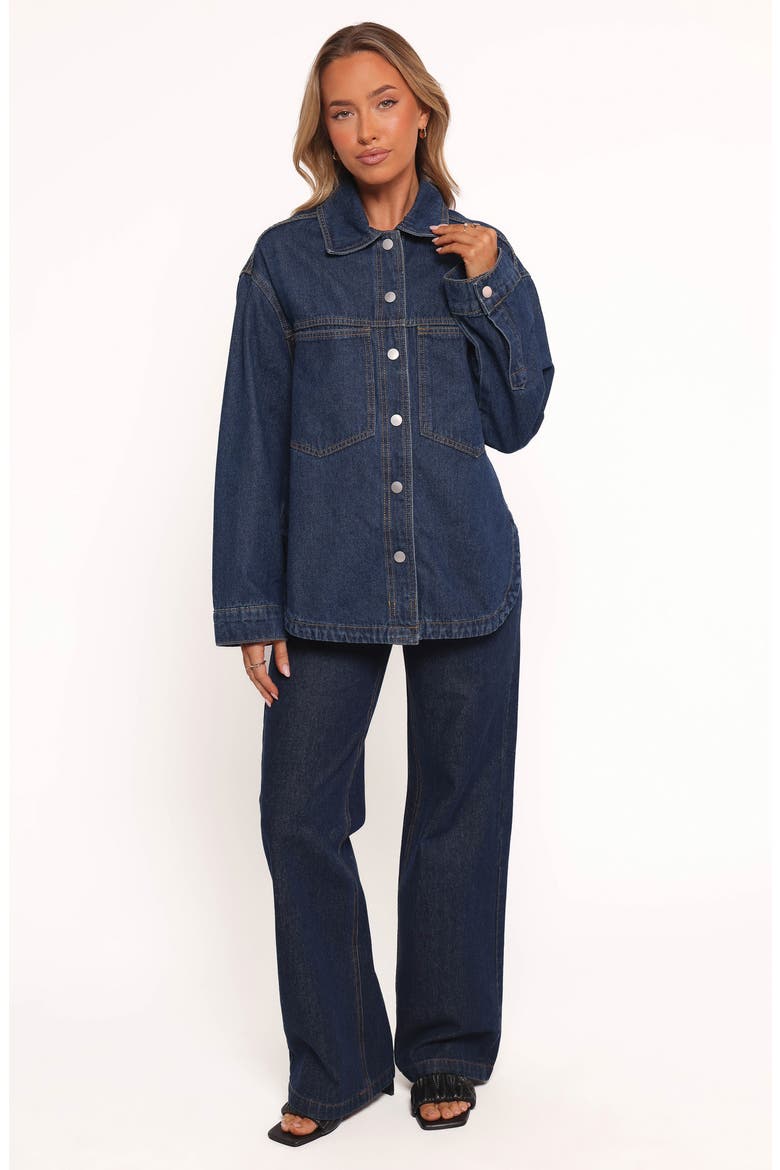Dede Denim Shacket, Alternate, color, DENIM