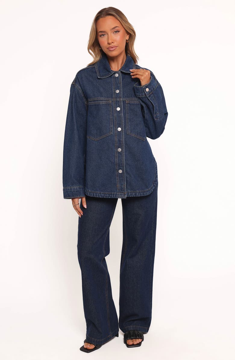 Petal & Pup Dede Denim Shacket, Alternate, color, Denim