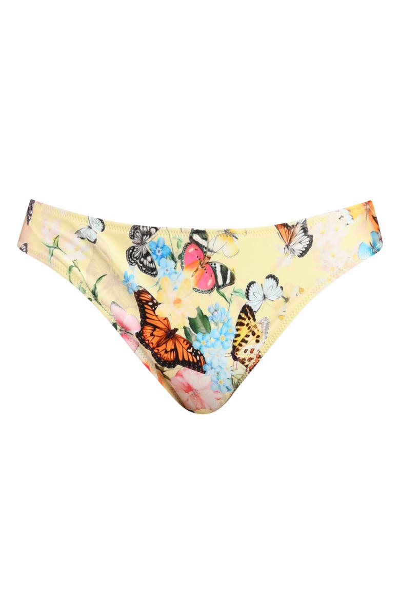 L'AGENCE Nicole Garden Bikini Bottoms, Alternate, color, Yellow Multi