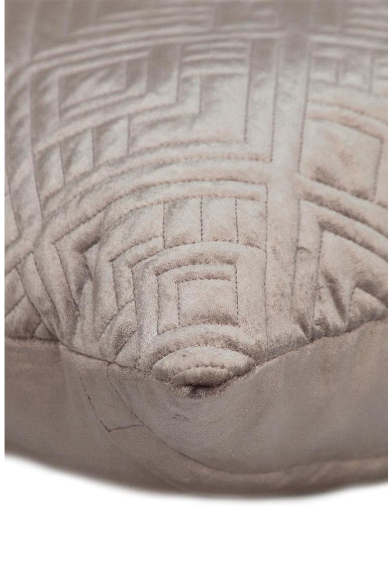 Tufted Velvet Throw Pillow, Alternate, color, TAUPE