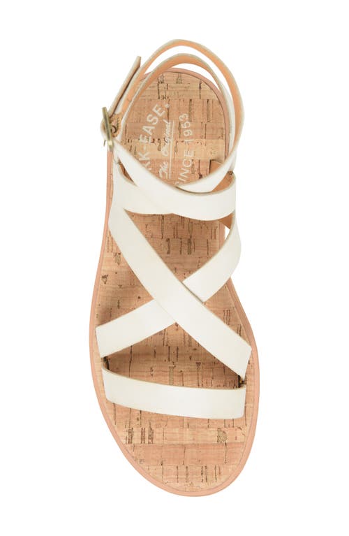 Kork-ease ® Bryleigh Ankle Strap Sandal In Cream Leather