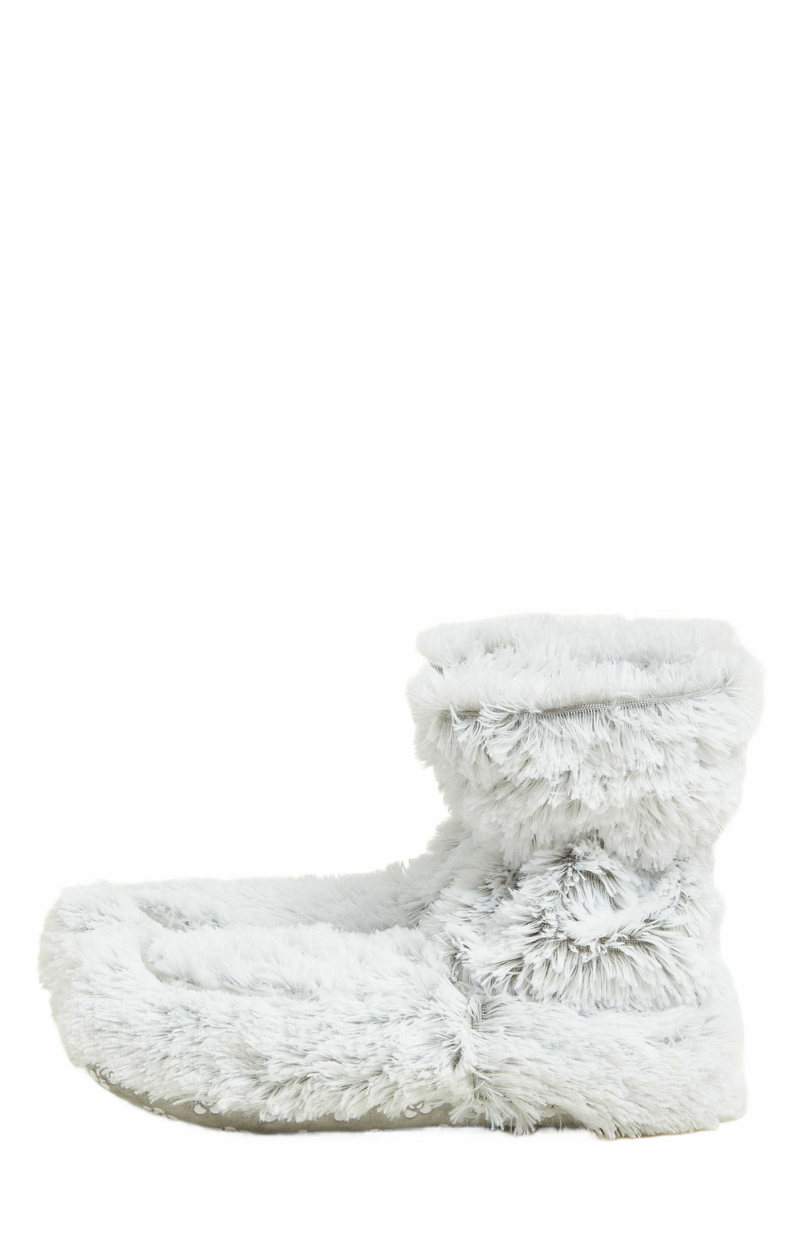 Warmies Marshmallow Plush Booties, Main, color, 