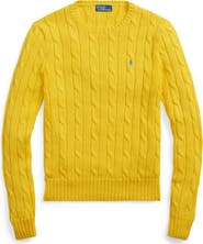 Polo Ralph Lauren Julianna Pima Cotton Cable Stitch Sweater