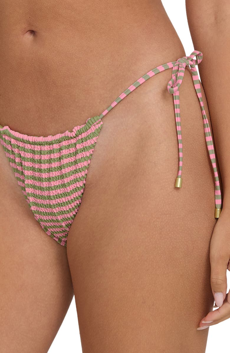 Billabong Summer Hi Hike Side Tie Bikini Bottoms, Alternate, color, Cedar