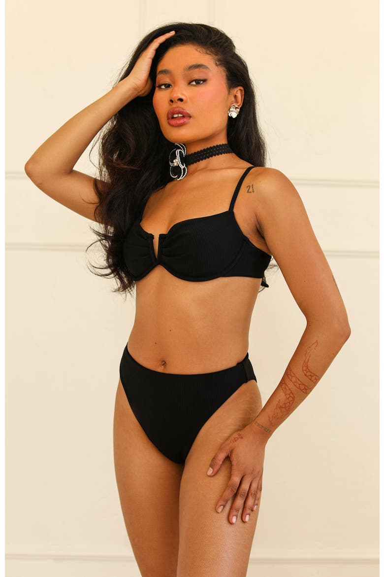 Diana Top, Alternate, color, Black Rib