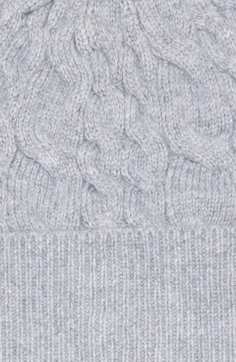 Treasure & Bond Cable Knit Scarf & Beanie Set, Alternate, color, Grey
