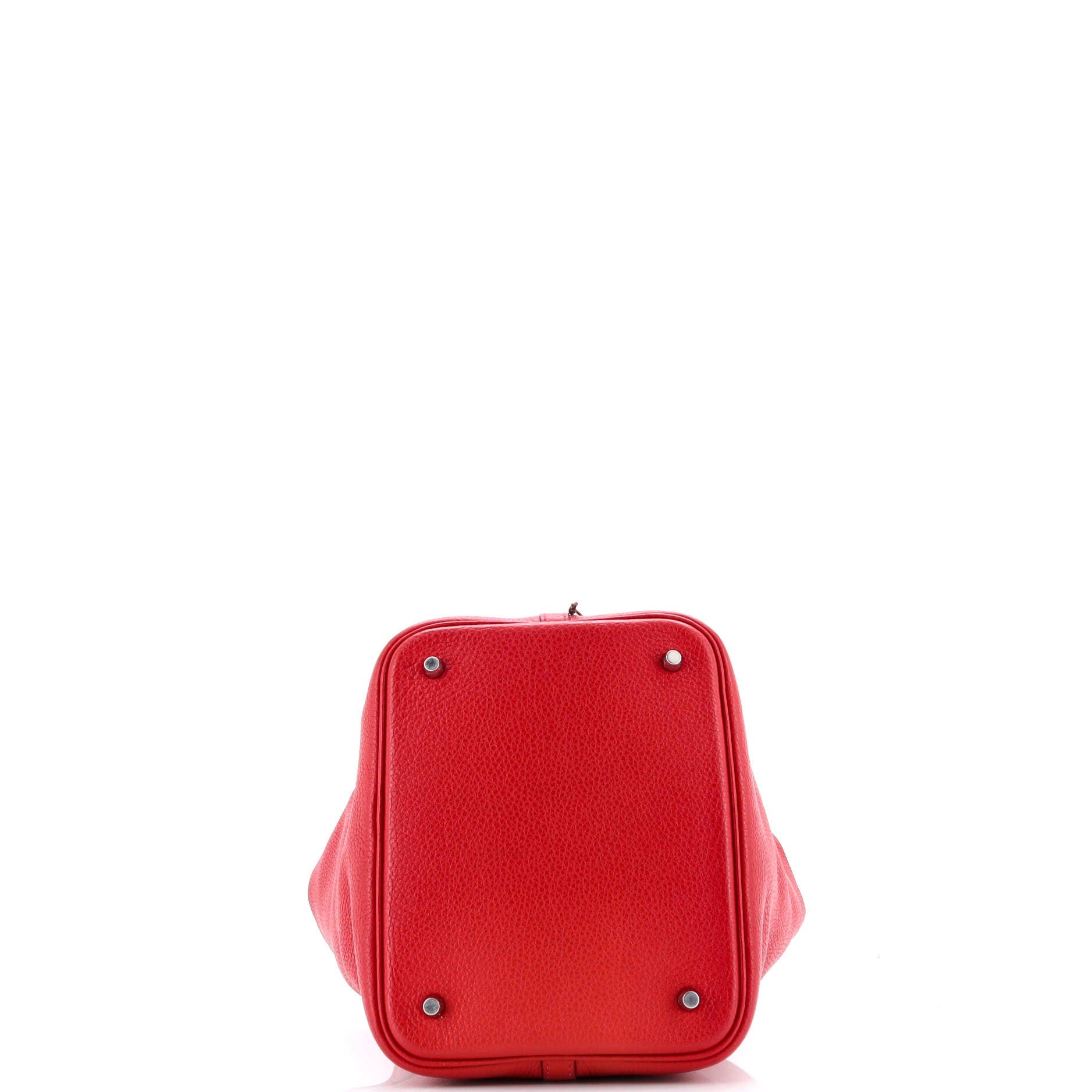 Pre-Owned Hermes Picotin Lock Bag Clemence MM, Alternate, color, Rouge Casaque