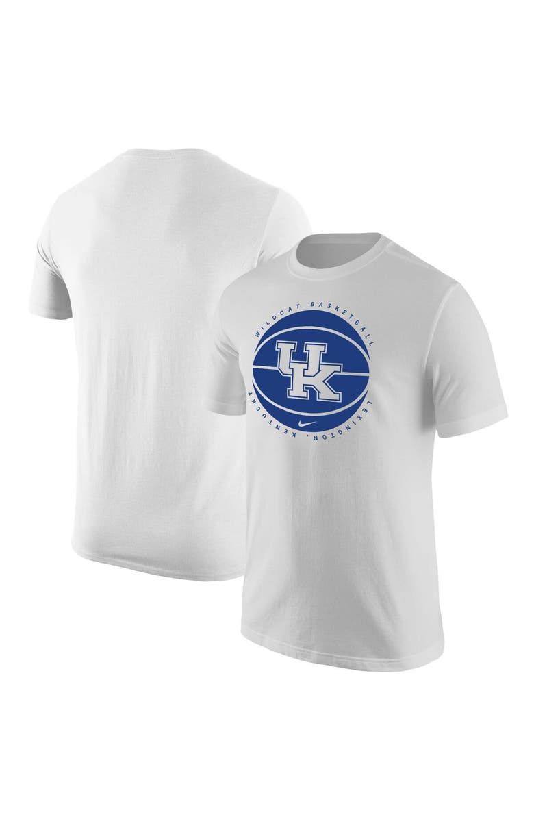 Nike Men's Nike White Kentucky Wildcats Basketball Logo T-Shirt, Main, color, 