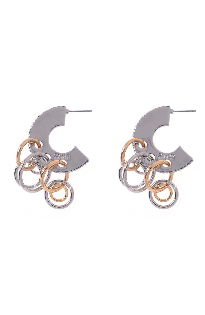 ZAXIE By Stefanie Taylor Two-Tone Hoop Earrings, Main, color, Two Tone