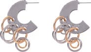 ZAXIE By Stefanie Taylor Two-Tone Hoop Earrings