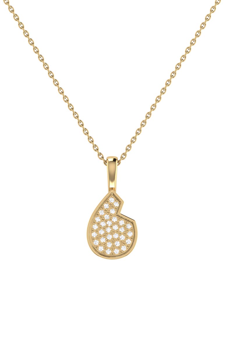 LuvMyJewelry Street Cycle Diamond Pendant Necklace, Main, color, 14Kt Gold Vermeil On Sterling