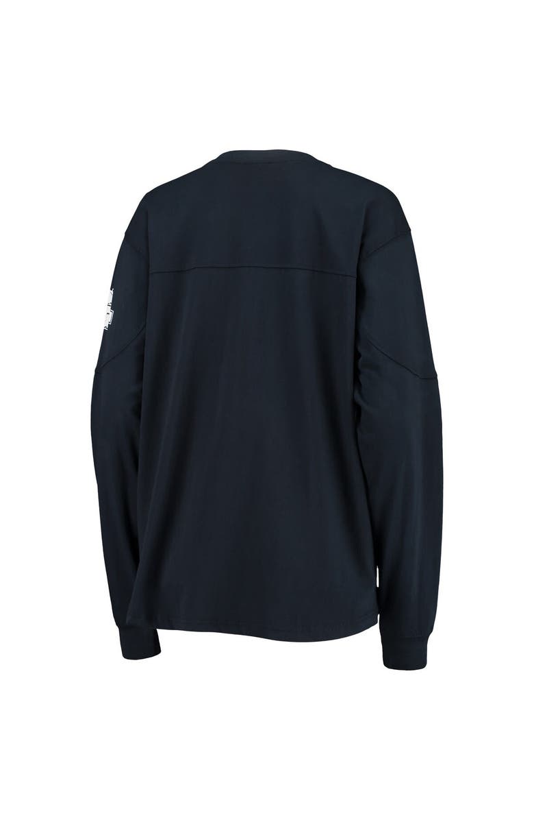 PRESSBOX Women's Pressbox Navy Georgia Tech Yellow Jackets Edith Long Sleeve T-Shirt, Alternate, color, 