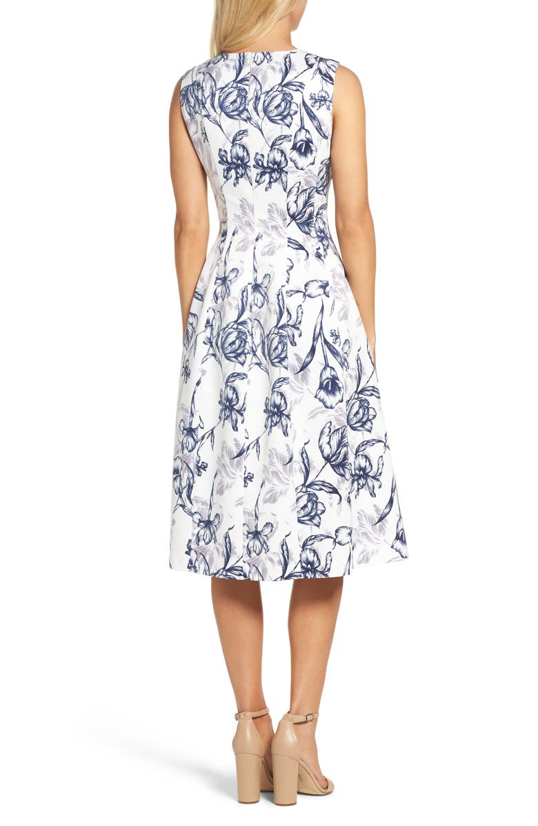 Eliza J Fit & Flare Dress, Alternate, color,