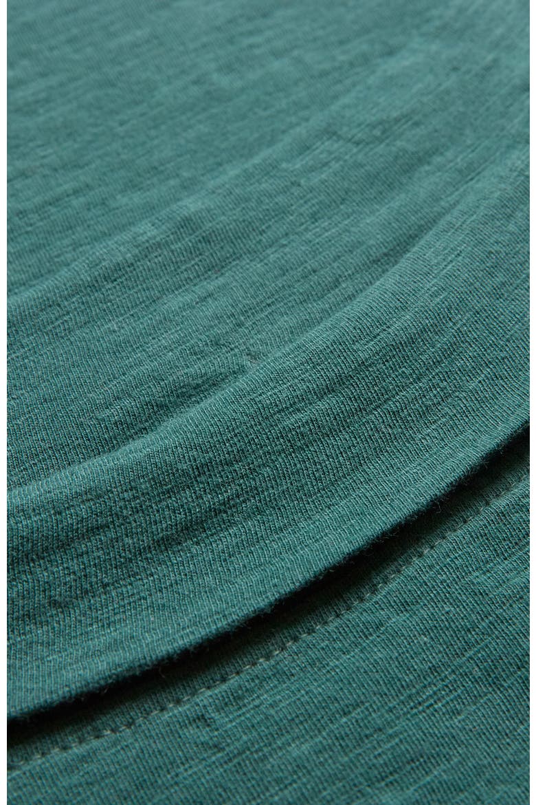 Sculpted Boat Neck Relaxed T-Shirt, Alternate, color, Teal