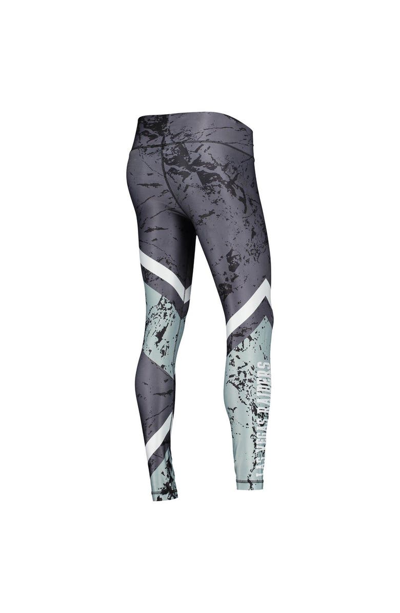 CONCEPTS SPORT Women's Concepts Sport Black/Silver Las Vegas Raiders Dormer Knit Sublimated Leggings, Alternate, color, Black