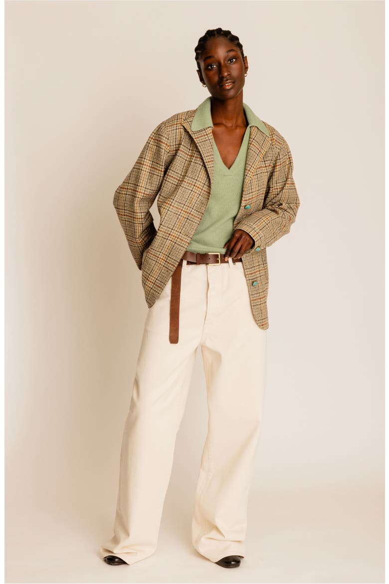 Scotland Classic Wool Check Jacket, Alternate, color, MIX