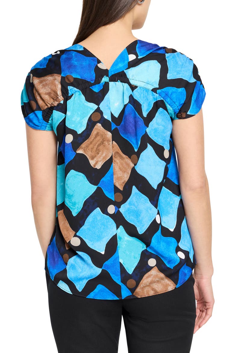 Sea Glass Print Top, Alternate, color, BLUE MULTI
