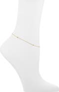 ARGENTO VIVO Stationed Bead Anklet
