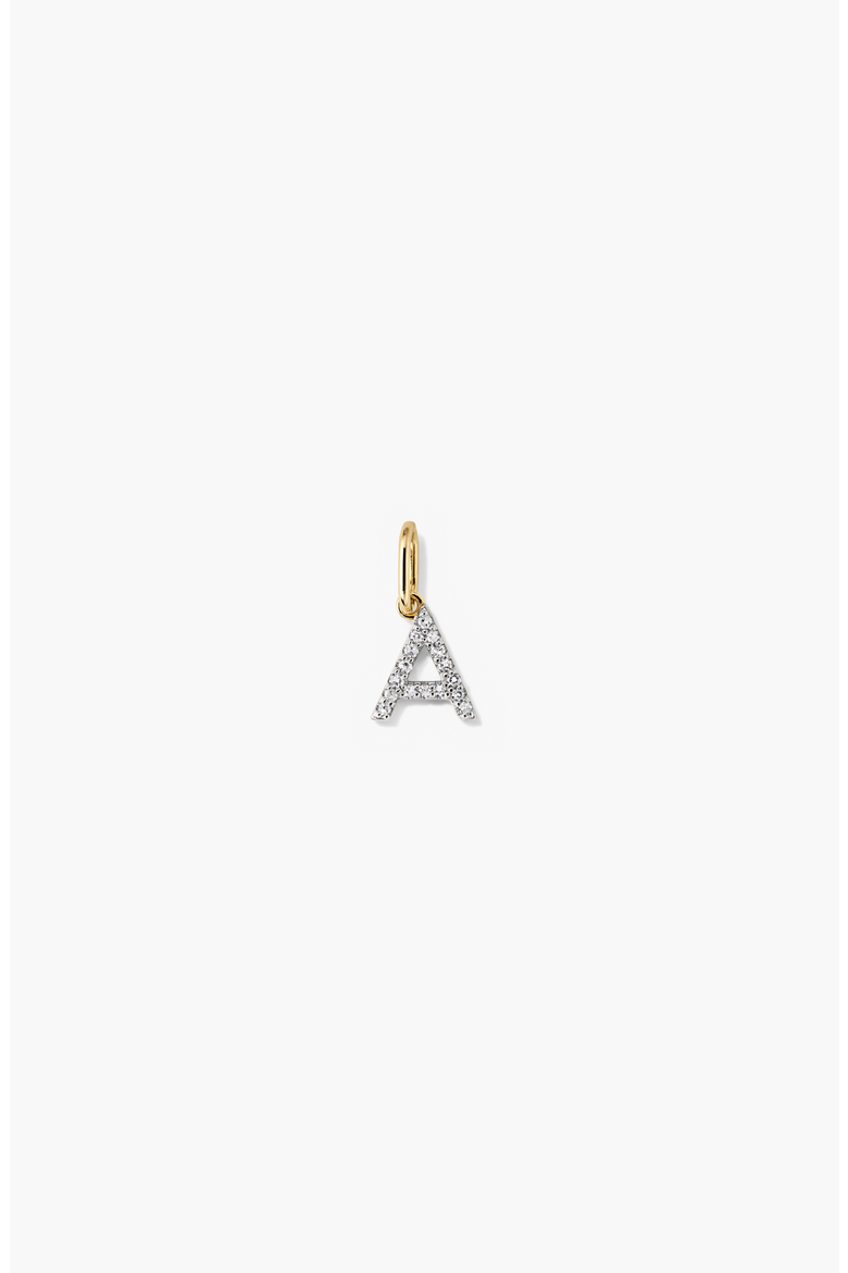 Diamond Letter Charm, Main, color, Z