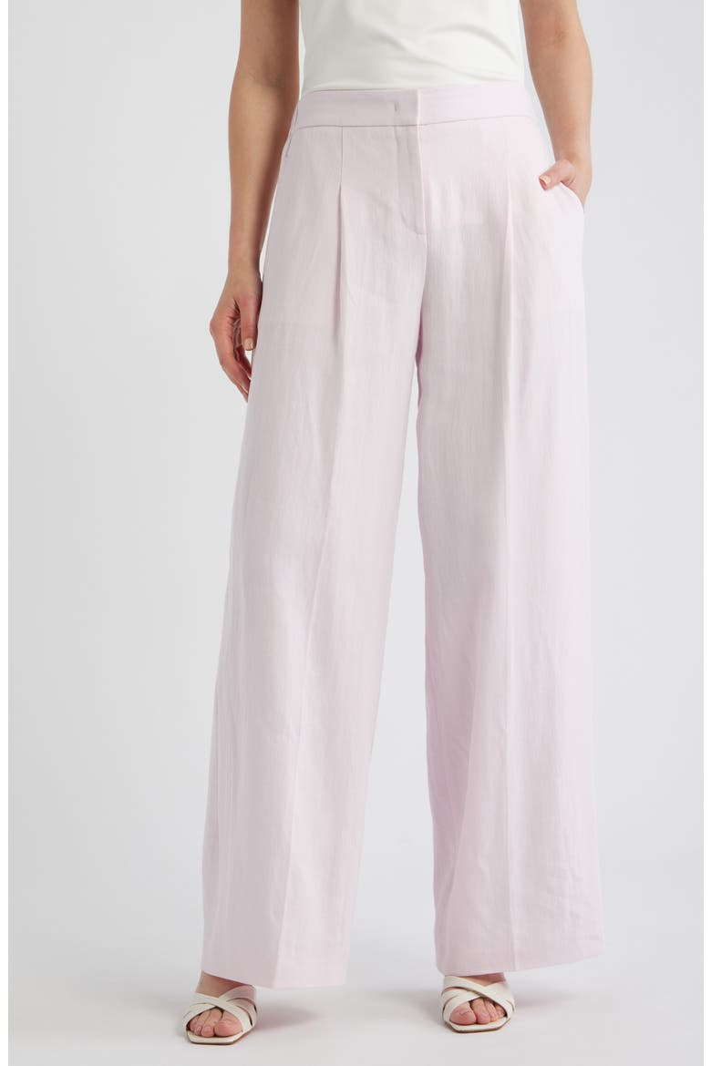 Tiana Pleated Wide Leg Pants, Main, color, OCEAN ROSE