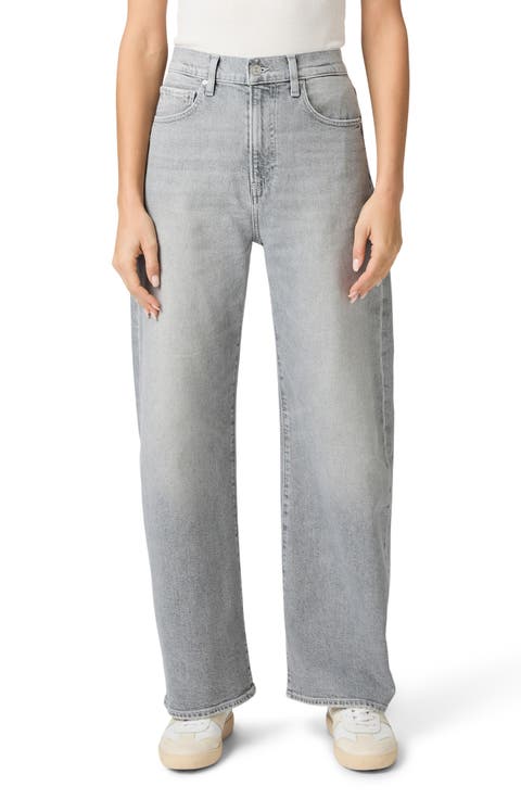 Arellia High Waist Barrel Jeans (Smokescreen Grey)