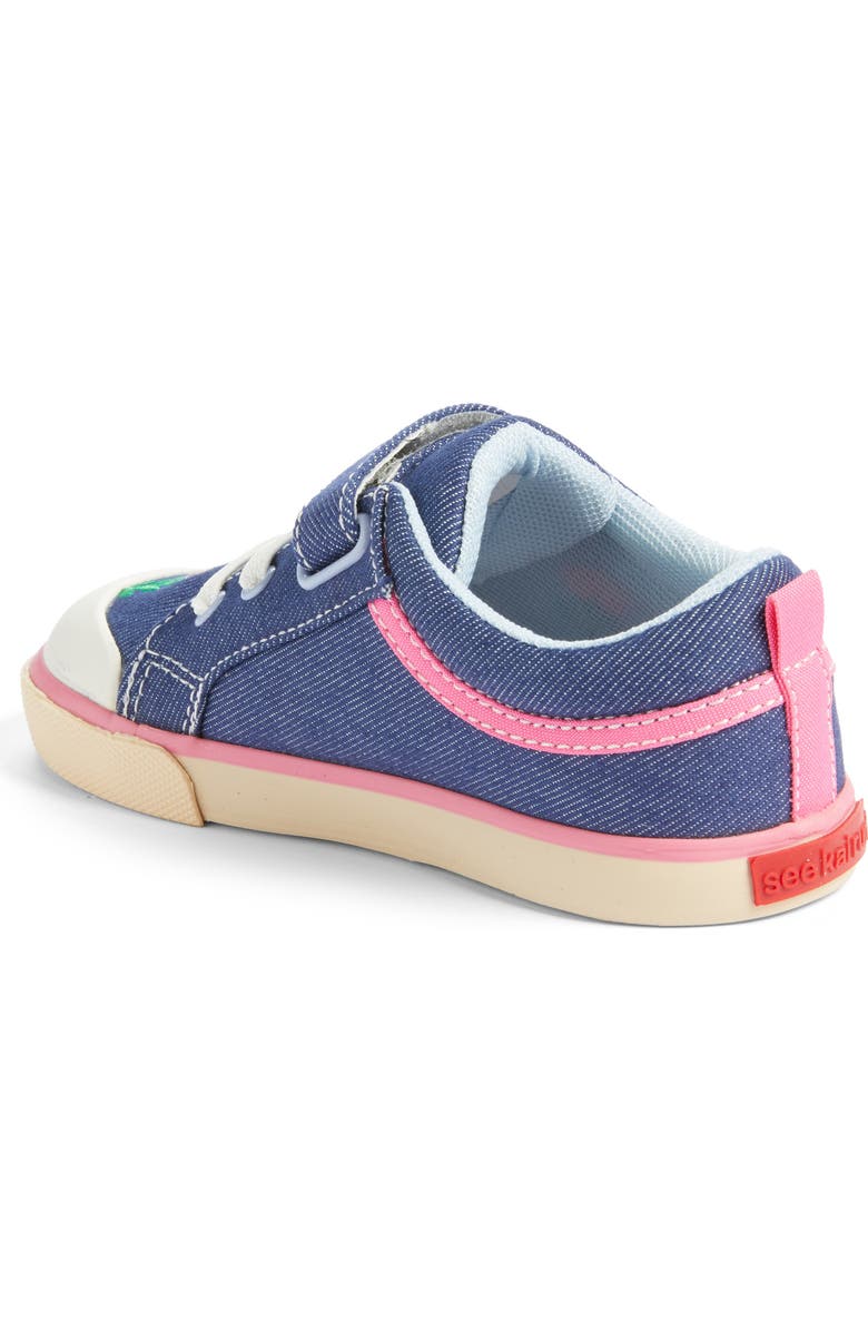See Kai Run Kristin Sneaker, Alternate, color, Blue Denim/Garden