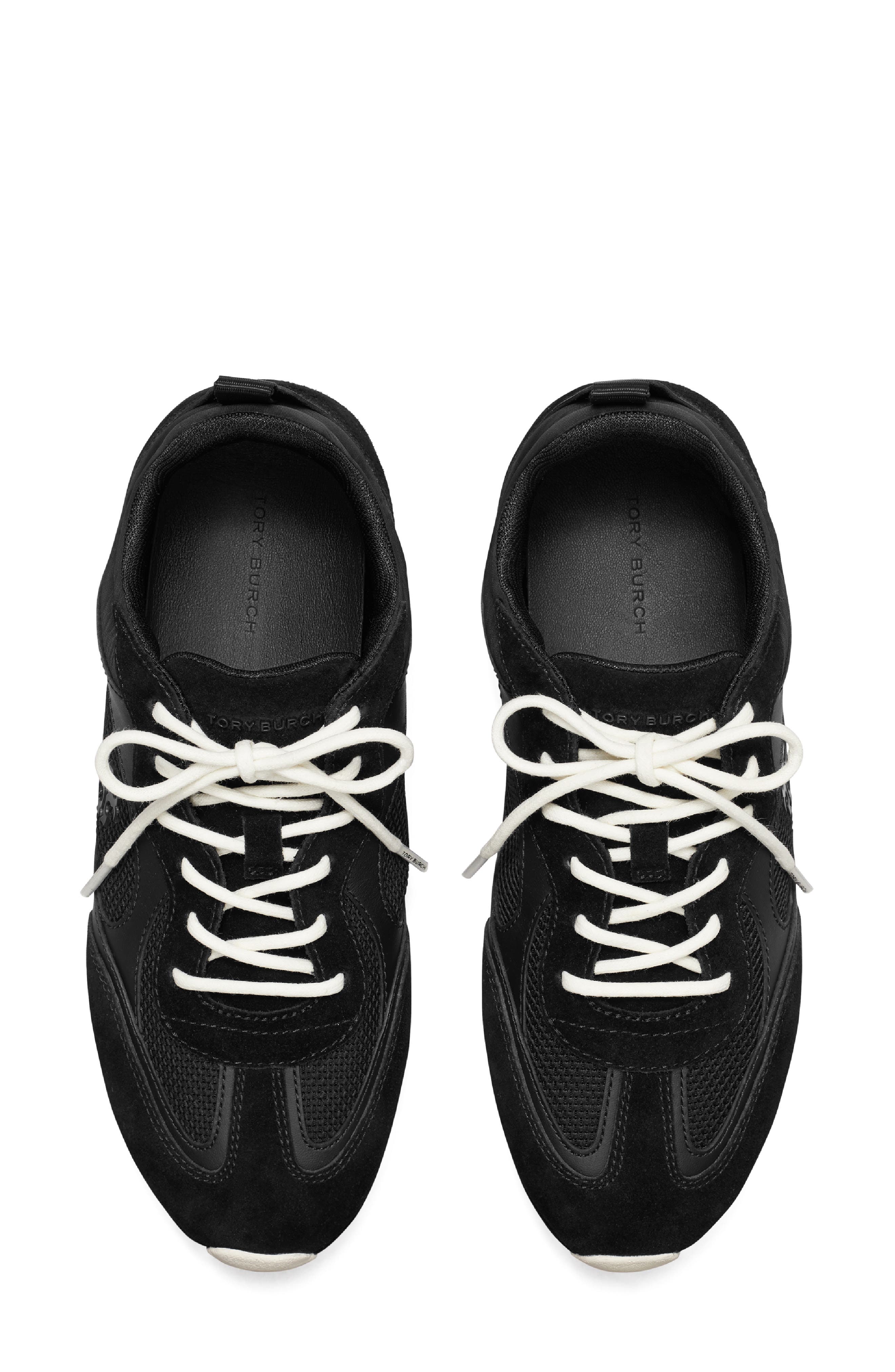 Tory Burch Field Sneaker, Alternate, color, Perfect Black