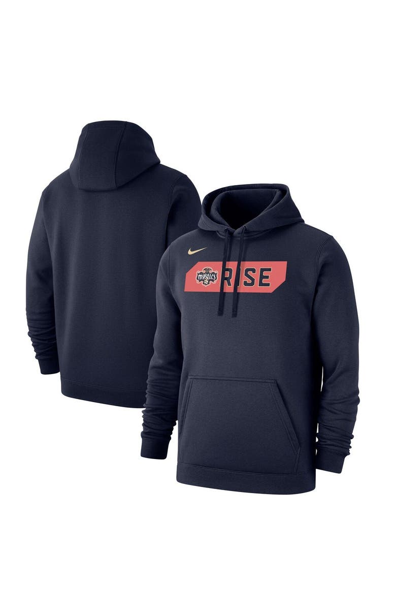 Nike Men's Nike Navy Washington Mystics Rebel Edition Club Fleece Pullover Hoodie, Alternate, color, Navy