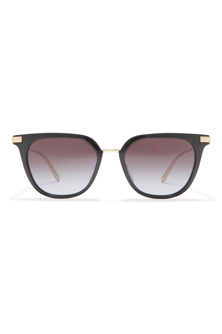 52mm Square Sunglasses, Main, color, BLACK / LIGHT GREY