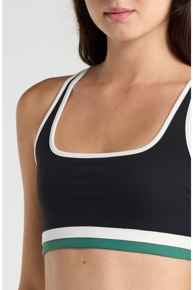 Bianca Rigor Racerback Sports Bra, Alternate, color, BLACK/ WHITE