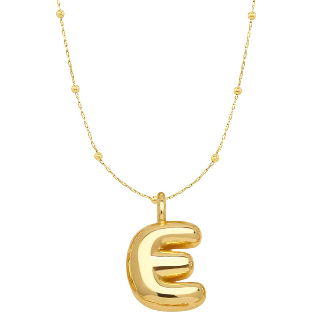 Emma Rae Bubble Initial Necklace in Letter E  product
