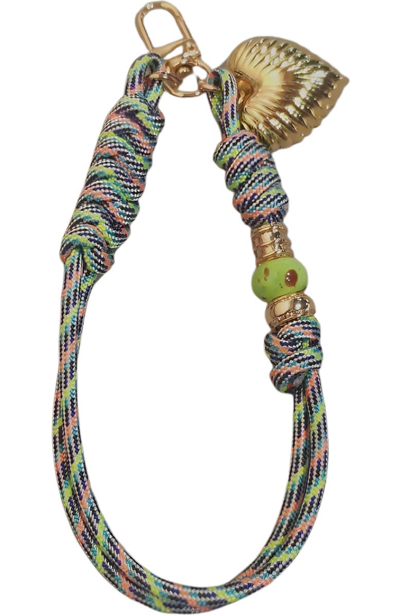 MacRae & Co. Throw Me a Line Bag Charm, Main, color, Gold Green Multi