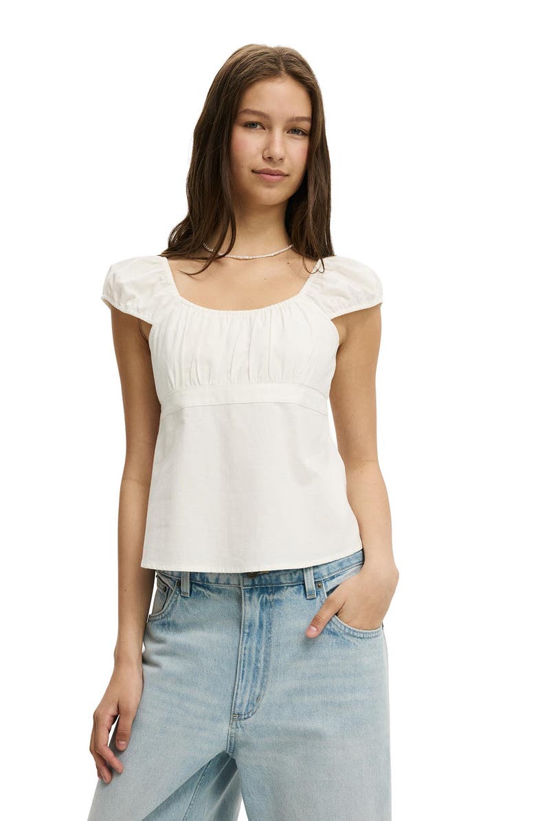 Cotton On Women's Tie Back Babydoll Top, Main, color,