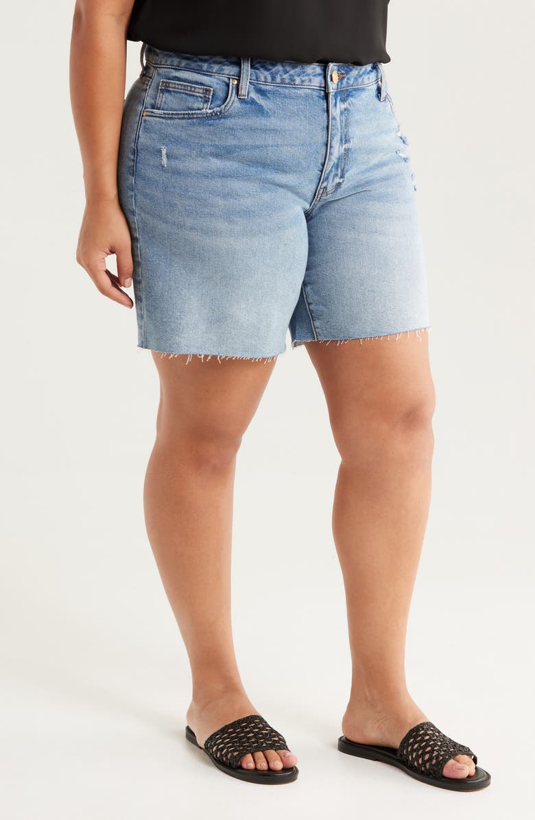 KUT from the Kloth Hailey Cutoff Bermuda Denim Shorts, Alternate, color, Focus