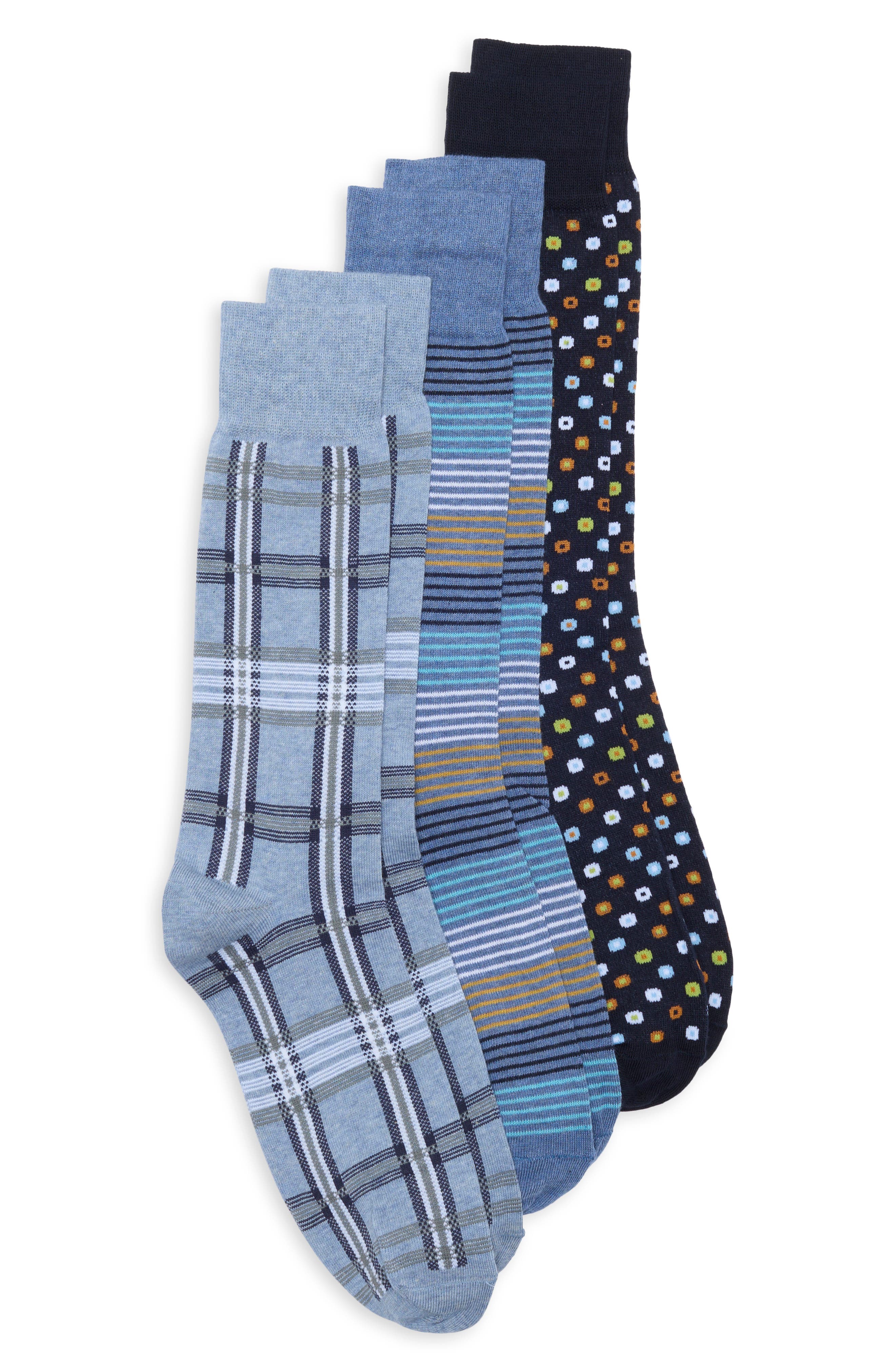 Assorted 3-Pack Dress Socks