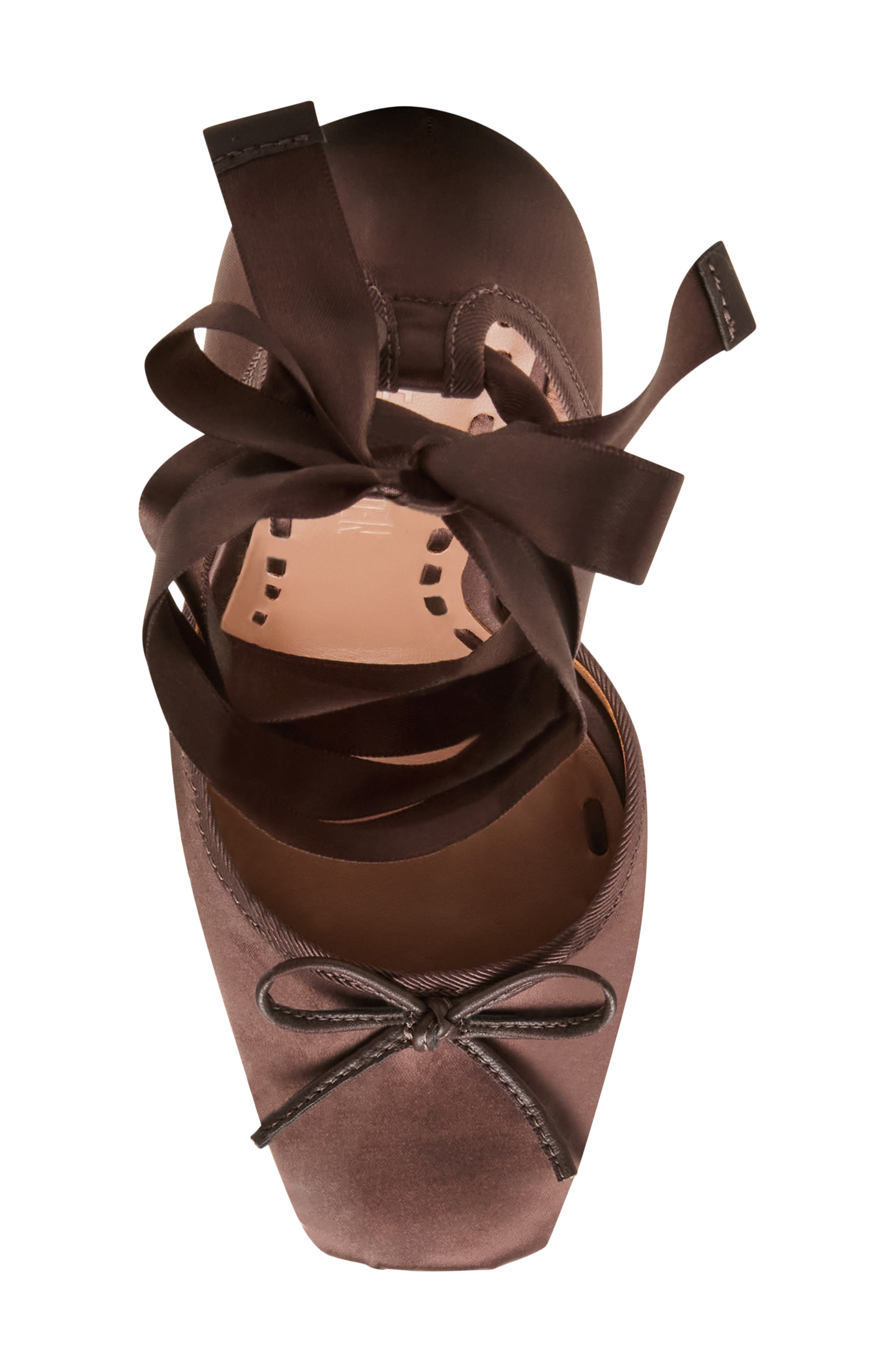 Steve Madden Larina Ankle Wrap Pump, Alternate, color, Dark Brown Satin