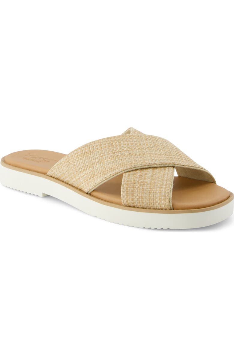 TOMS Mae Crossover Slide Sandal, Main, color,