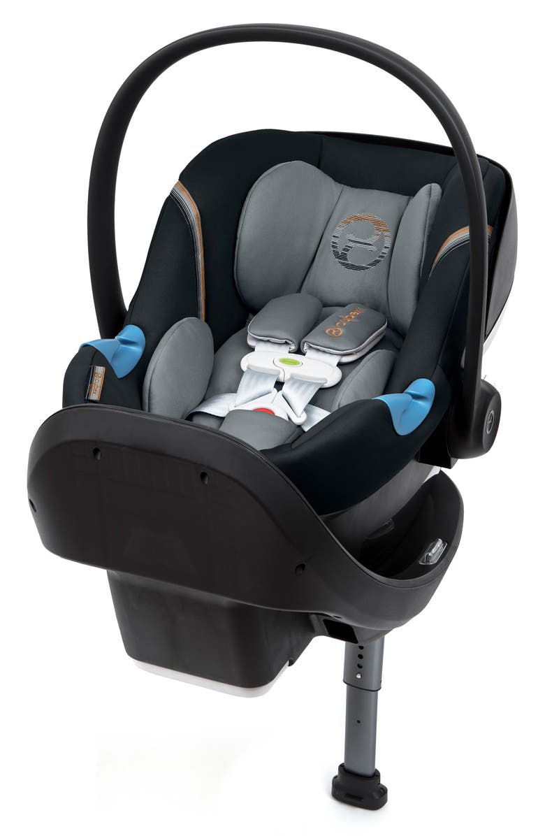 CYBEX Aton M SensorSafe<sup>™</sup> Infant Car Seat & SafeLock<sup>™</sup> Base, Main, color, Pepper Black