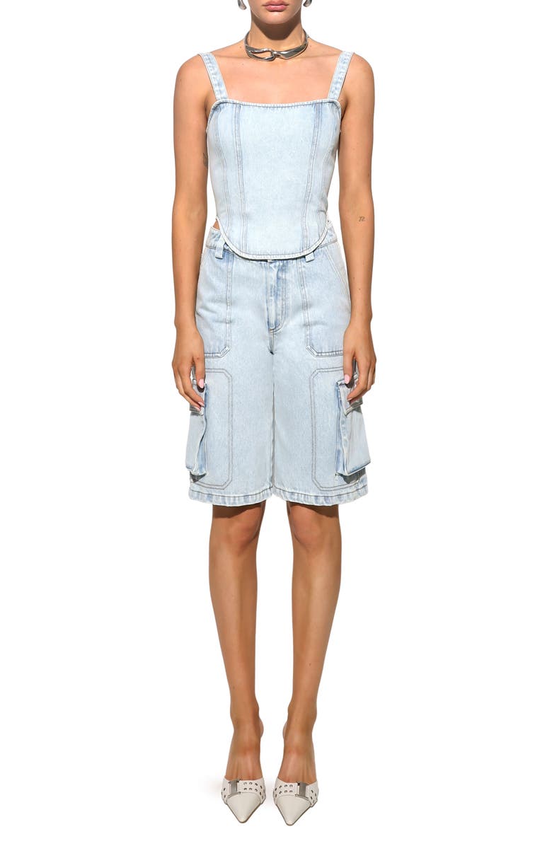 BY.DYLN Tyler Cargo Shorts, Main, color, Blue