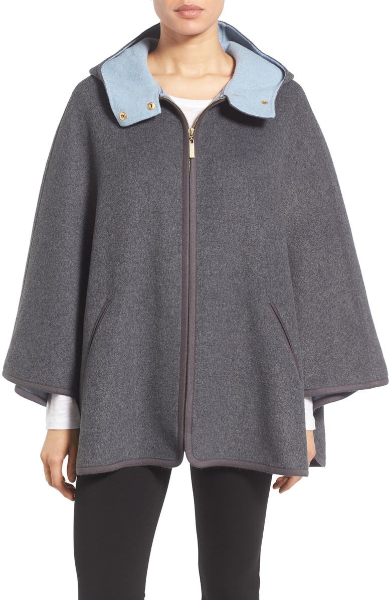 Ellen Tracy Double Face Cape Coat, Main, color, 