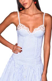 Fleur Du Mal Hampton Poplin Bustier