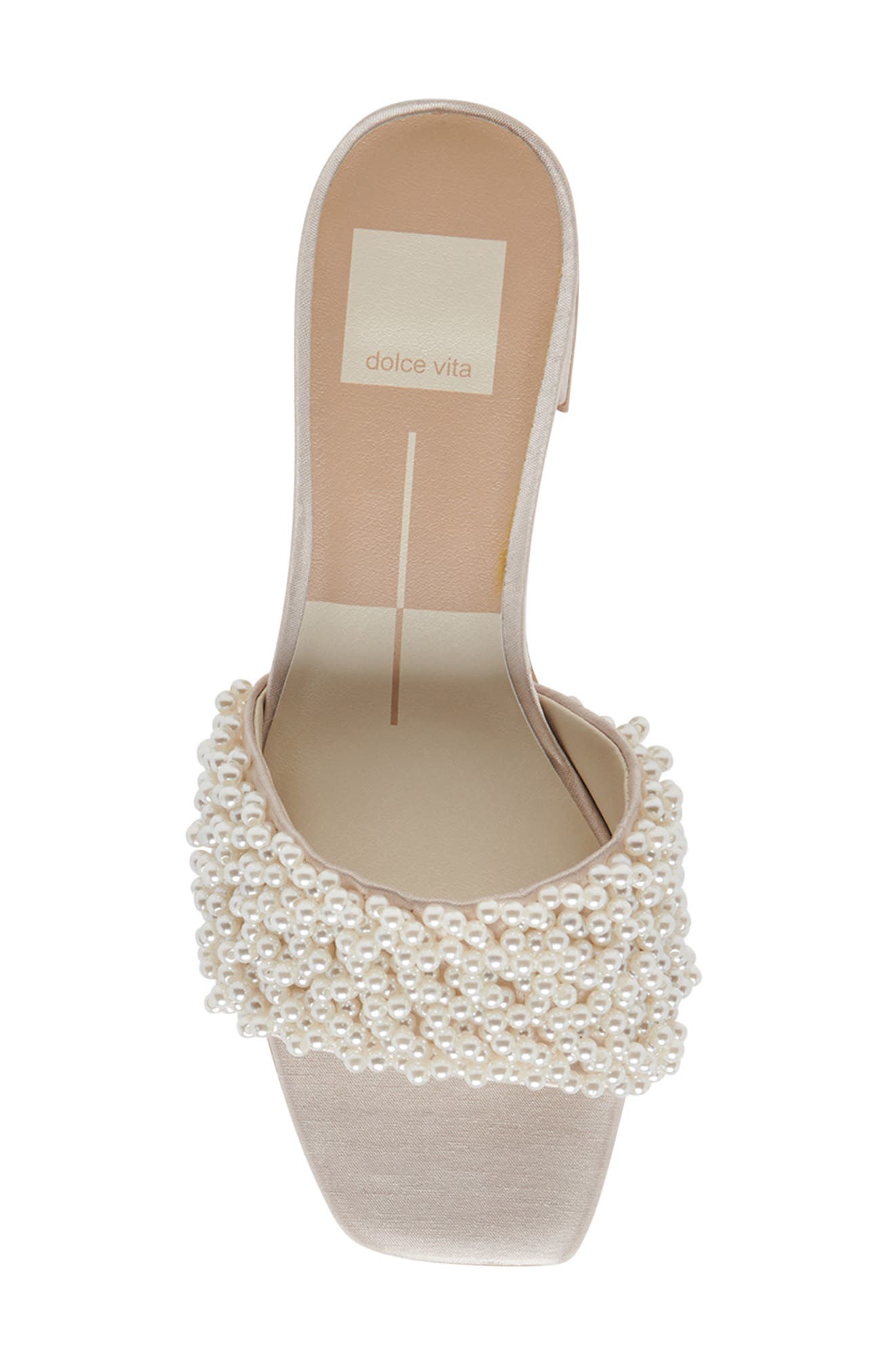 Dolce Vita Briton Imitation Pearl Slide Sandal, Alternate, color, 