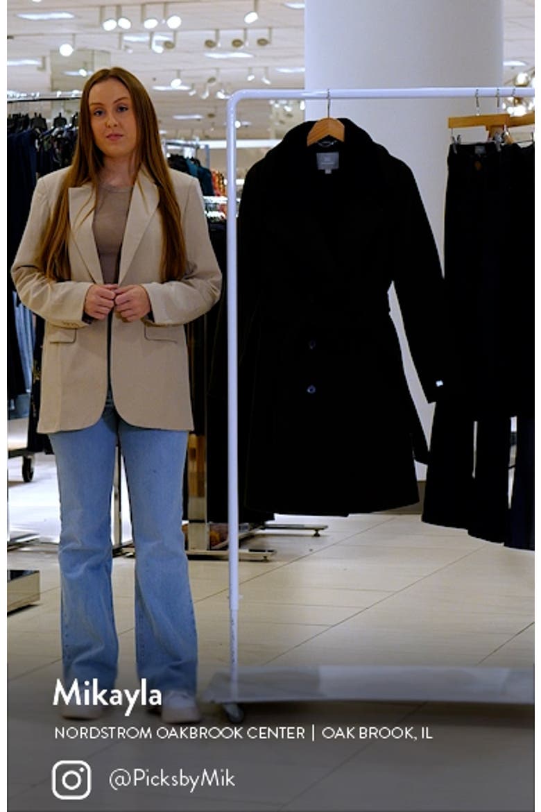 Soia & Kyo Fabianne Belted Wool Blend Coat (Women) | Nordstrom