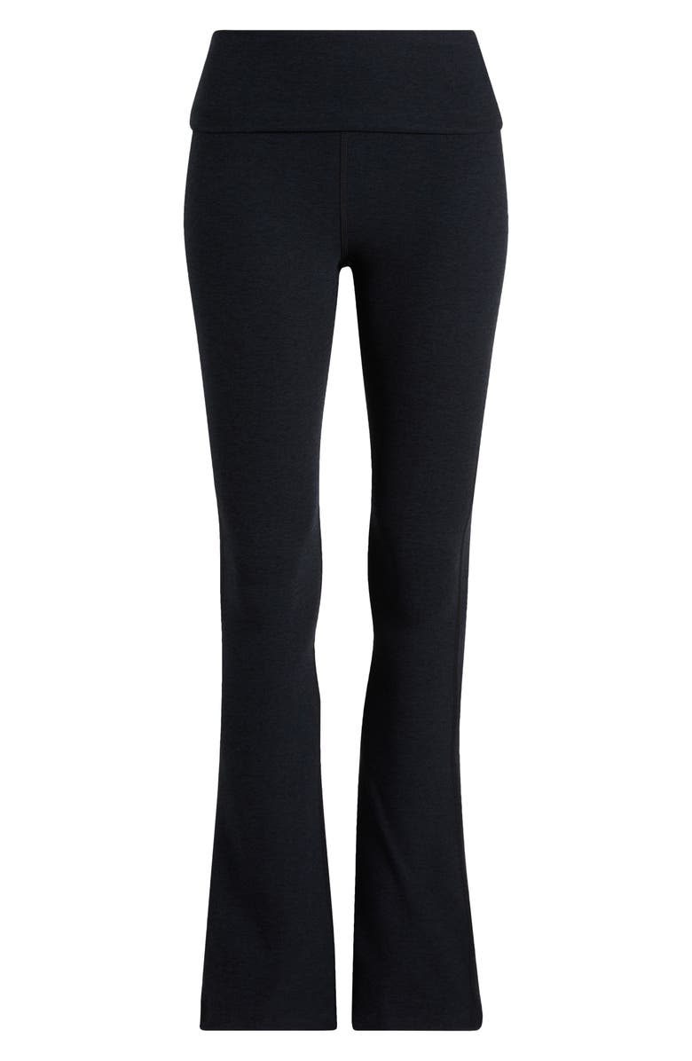 Beyond Yoga Space Dye Foldover Pants, Alternate, color, Darkest Night