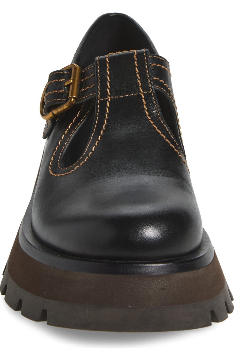 3.1 Phillip Lim Kate Lug Sole Mary Jane Loafer, Alternate, color, Black