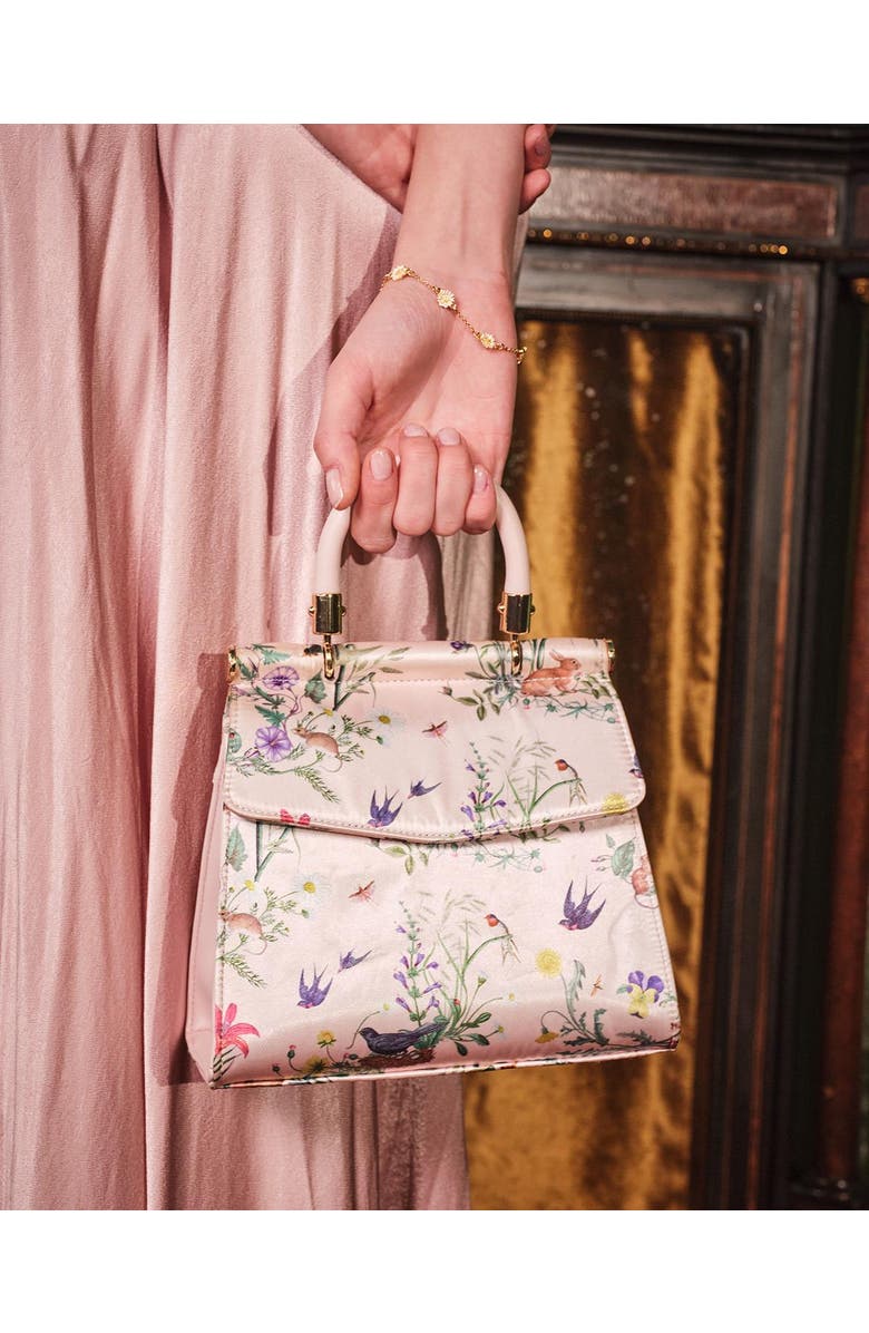 Fable England High Tea Mini Top Handle Tote, Alternate, color, Pink