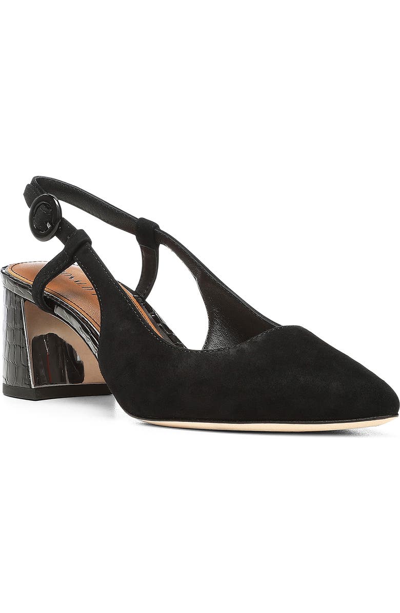 Donald Pliner Song Slingback Pointed Toe Pump, Main, color, Black
