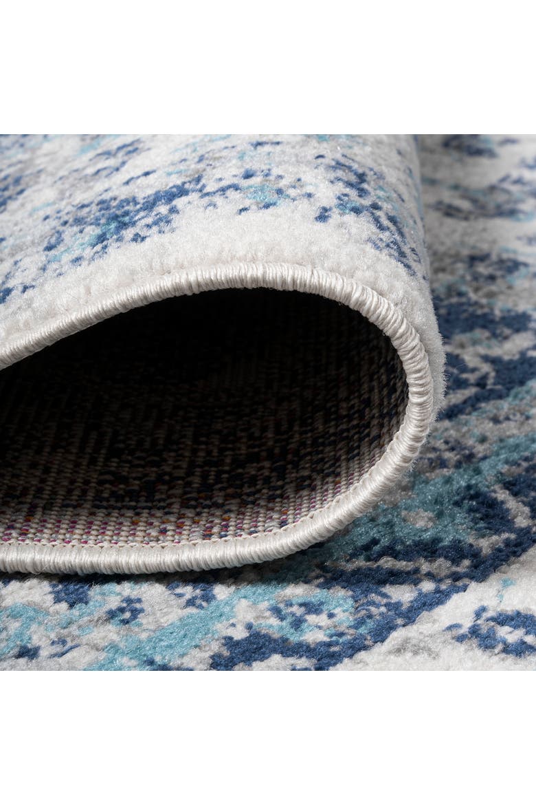Indhira Ornate Medallion Persian Area Rug, Alternate, color, Blue/Gray