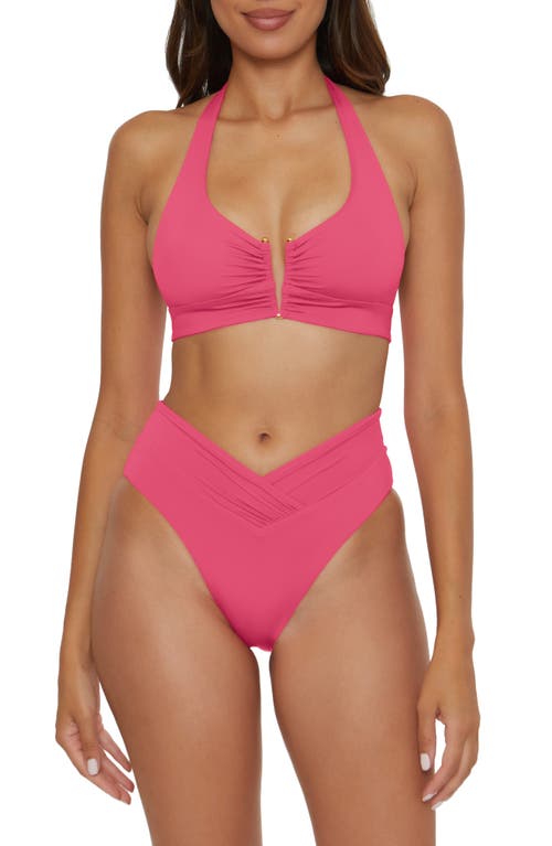 BECCA BECCA COLOR CODE HIGH WAIST BIKINI BOTTOMS 
